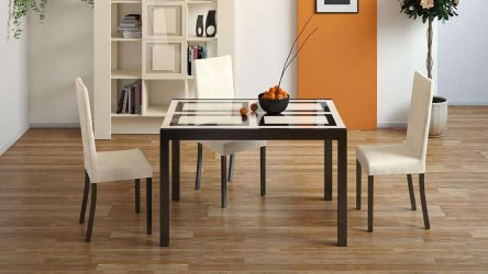 Mesa de cozinha dobrável (pequena, oval, vidro): Como escolher? Onde colocar? Como decorar?