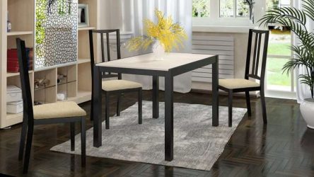 Mesa de cozinha dobrável (pequena, oval, vidro): Como escolher? Onde colocar? Como decorar?