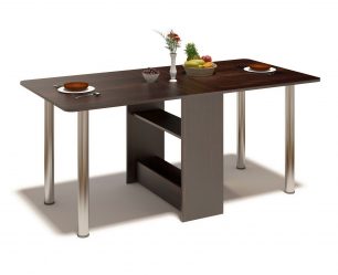 Mesa de cozinha dobrável (pequena, oval, vidro): Como escolher? Onde colocar? Como decorar?