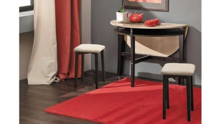 Mesa de cozinha dobrável (pequena, oval, vidro): Como escolher? Onde colocar? Como decorar?