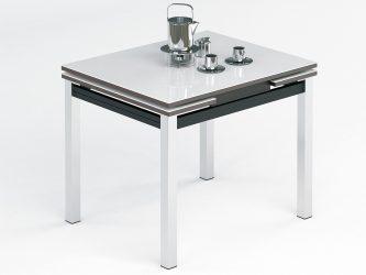Mesa de cozinha dobrável (pequena, oval, vidro): Como escolher? Onde colocar? Como decorar?