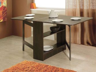 Mesa de cozinha dobrável (pequena, oval, vidro): Como escolher? Onde colocar? Como decorar?
