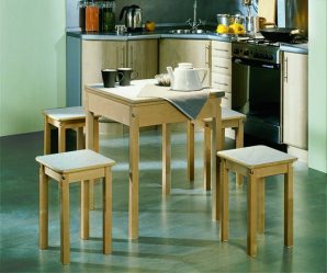 Mesa de cozinha dobrável (pequena, oval, vidro): Como escolher? Onde colocar? Como decorar?