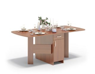 Mesa de cozinha dobrável (pequena, oval, vidro): Como escolher? Onde colocar? Como decorar?