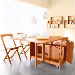 Mesa de cozinha dobrável (pequena, oval, vidro): Como escolher? Onde colocar? Como decorar?