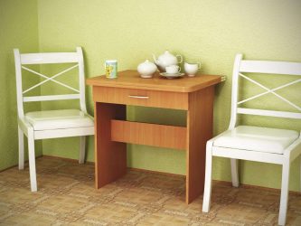 Mesa de cozinha dobrável (pequena, oval, vidro): Como escolher? Onde colocar? Como decorar?