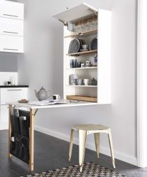 Mesa de cozinha dobrável (pequena, oval, vidro): Como escolher? Onde colocar? Como decorar?