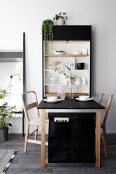 Mesa de cozinha dobrável (pequena, oval, vidro): Como escolher? Onde colocar? Como decorar?