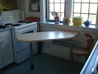 Mesa de cozinha dobrável (pequena, oval, vidro): Como escolher? Onde colocar? Como decorar?