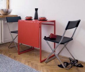 Mesa de cozinha dobrável (pequena, oval, vidro): Como escolher? Onde colocar? Como decorar?