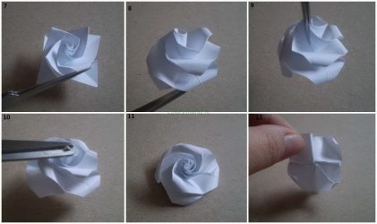 Como fazer rosas de papel com as próprias mãos: Instruções passo a passo para iniciantes (mais de 190 fotos)