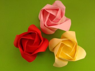 Como fazer rosas de papel com as próprias mãos: Instruções passo a passo para iniciantes (mais de 190 fotos)