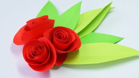Como fazer rosas de papel com as próprias mãos: Instruções passo a passo para iniciantes (mais de 190 fotos)