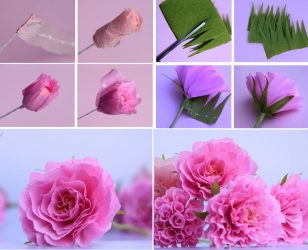 Como fazer rosas de papel com as próprias mãos: Instruções passo a passo para iniciantes (mais de 190 fotos)