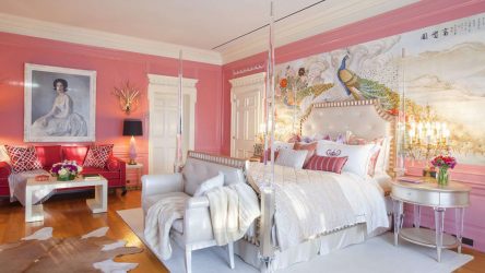 Conto de fadas rosa: 220+ (foto) combinações de opções no interior de salas diferentes