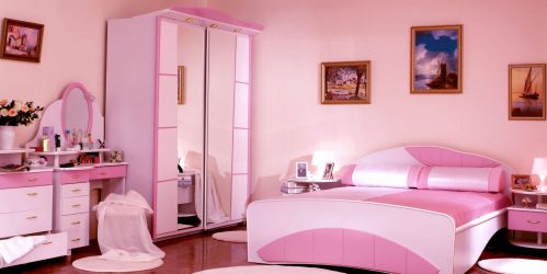 Conto de fadas rosa: 220+ (foto) combinações de opções no interior de salas diferentes
