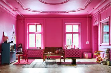 Conto de fadas rosa: 220+ (foto) combinações de opções no interior de salas diferentes