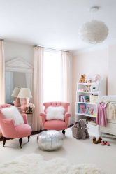 Conto de fadas rosa: 220+ (foto) combinações de opções no interior de salas diferentes