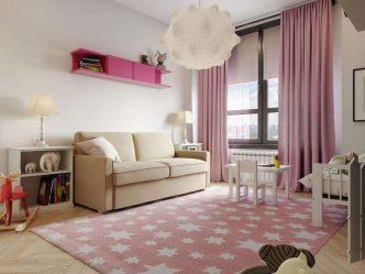 Conto de fadas rosa: 220+ (foto) combinações de opções no interior de salas diferentes