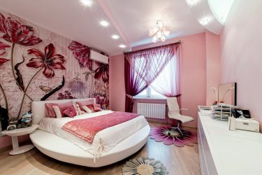 Conto de fadas rosa: 220+ (foto) combinações de opções no interior de salas diferentes