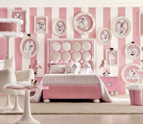 Conto de fadas rosa: 220+ (foto) combinações de opções no interior de salas diferentes