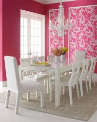 Conto de fadas rosa: 220+ (foto) combinações de opções no interior de salas diferentes