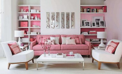 Conto de fadas rosa: 220+ (foto) combinações de opções no interior de salas diferentes
