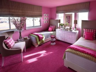 Conto de fadas rosa: 220+ (foto) combinações de opções no interior de salas diferentes