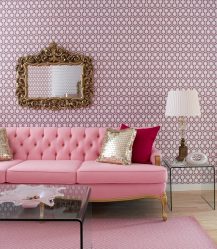 Conto de fadas rosa: 220+ (foto) combinações de opções no interior de salas diferentes