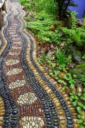 Como é bonito fazer caminhos de jardins com as próprias mãos a baixo custo? Mais de 180 fotos de opções suburbanas de diferentes materiais (telhas, plástico, borracha)