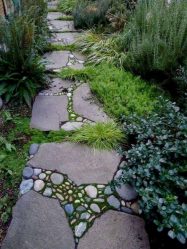 Como é bonito fazer caminhos de jardins com as próprias mãos a baixo custo? Mais de 180 fotos de opções suburbanas de diferentes materiais (telhas, plástico, borracha)