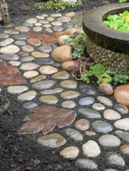 Como é bonito fazer caminhos de jardins com as próprias mãos a baixo custo? Mais de 180 fotos de opções suburbanas de diferentes materiais (telhas, plástico, borracha)