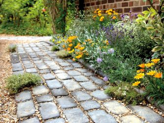 Como é bonito fazer caminhos de jardins com as próprias mãos a baixo custo? Mais de 180 fotos de opções suburbanas de diferentes materiais (telhas, plástico, borracha)