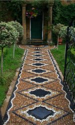 Como é bonito fazer caminhos de jardins com as próprias mãos a baixo custo? Mais de 180 fotos de opções suburbanas de diferentes materiais (telhas, plástico, borracha)