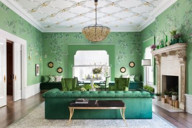 A combinação de cor verde clara em modernos interiores modernos: 185+ (Foto) Design para a cozinha, sala de estar, quarto