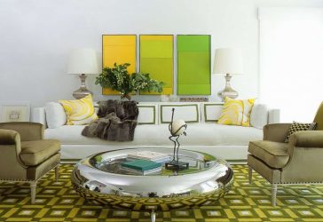 A combinação de cor verde clara em modernos interiores modernos: 185+ (Foto) Design para a cozinha, sala de estar, quarto