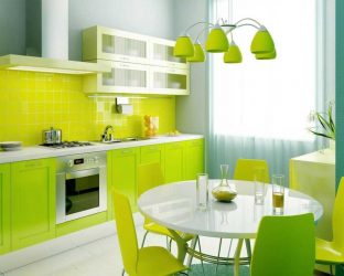 A combinação de cor verde clara em modernos interiores modernos: 185+ (Foto) Design para a cozinha, sala de estar, quarto