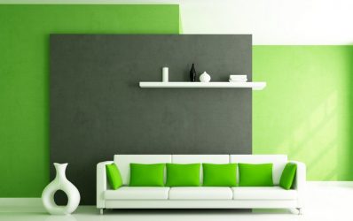 A combinação de cor verde clara em modernos interiores modernos: 185+ (Foto) Design para a cozinha, sala de estar, quarto
