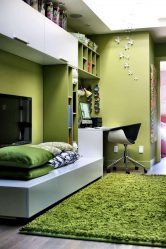 A combinação de cor verde clara em modernos interiores modernos: 185+ (Foto) Design para a cozinha, sala de estar, quarto