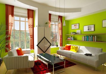 A combinação de cor verde clara em modernos interiores modernos: 185+ (Foto) Design para a cozinha, sala de estar, quarto