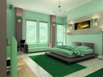 A combinação de cor verde clara em modernos interiores modernos: 185+ (Foto) Design para a cozinha, sala de estar, quarto