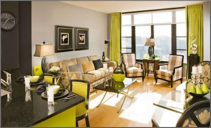 A combinação de cor verde clara em modernos interiores modernos: 185+ (Foto) Design para a cozinha, sala de estar, quarto
