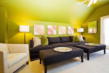 A combinação de cor verde clara em modernos interiores modernos: 185+ (Foto) Design para a cozinha, sala de estar, quarto