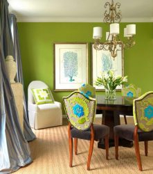 A combinação de cor verde clara em modernos interiores modernos: 185+ (Foto) Design para a cozinha, sala de estar, quarto