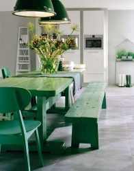 A combinação de cor verde clara em modernos interiores modernos: 185+ (Foto) Design para a cozinha, sala de estar, quarto