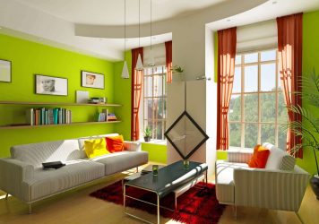 A combinação de cor verde clara em modernos interiores modernos: 185+ (Foto) Design para a cozinha, sala de estar, quarto