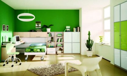A combinação de cor verde clara em modernos interiores modernos: 185+ (Foto) Design para a cozinha, sala de estar, quarto