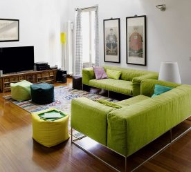 A combinação de cor verde clara em modernos interiores modernos: 185+ (Foto) Design para a cozinha, sala de estar, quarto