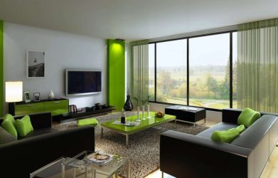 A combinação de cor verde clara em modernos interiores modernos: 185+ (Foto) Design para a cozinha, sala de estar, quarto