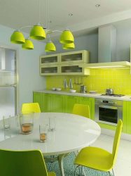 A combinação de cor verde clara em modernos interiores modernos: 185+ (Foto) Design para a cozinha, sala de estar, quarto